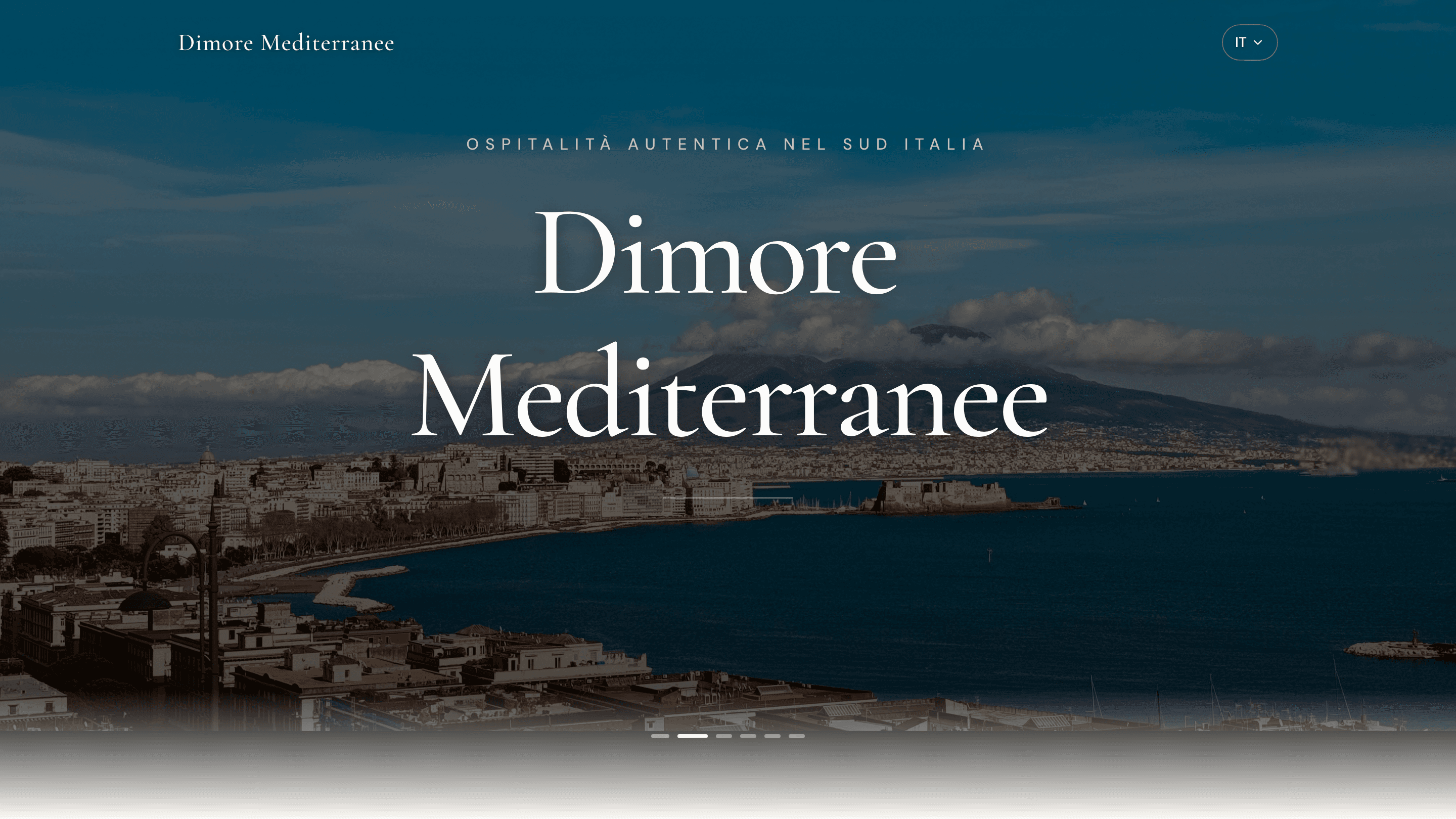Sito realizzato per Dimore Mediterranee